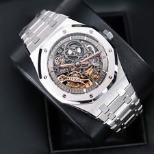 Audemars Piguet Royal Oak 41mm Openwork Skeleton Steel Double Balance 15407ST 2