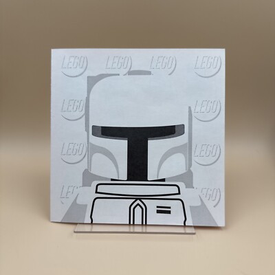 Lego Star Wars 2010 White Boba Fett Sticker Book For 4597068-2 Presentation Box