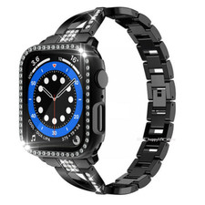 Bling Diamond iwatch Band Strap Case For Apple Watch 11/10/9/8/7/6/5/3/2 38-49mm
