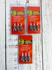 3 packs Bunny Thumper Small Game hunting Rubber Blunt Broadhead Arrow Tip