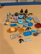 Barbie Dream House / Kitchen Lot Of 45 Accessories Vintage 1984 Mattel