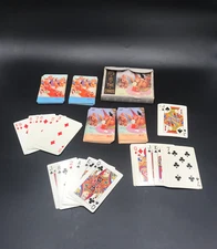 Vintage Lawson Wood Monkey Remembrance Redi-Slip Bridge Playing Cards Two Deck