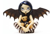 4.75 Inch Resin Voodoo In Blue Fairy Girl With Doll And Wings Figurine, New, Fre on sale 4.75 Inch Resin Voodoo In Blue Fairy Girl With Doll And Wings Figurine, New, Fre on sale