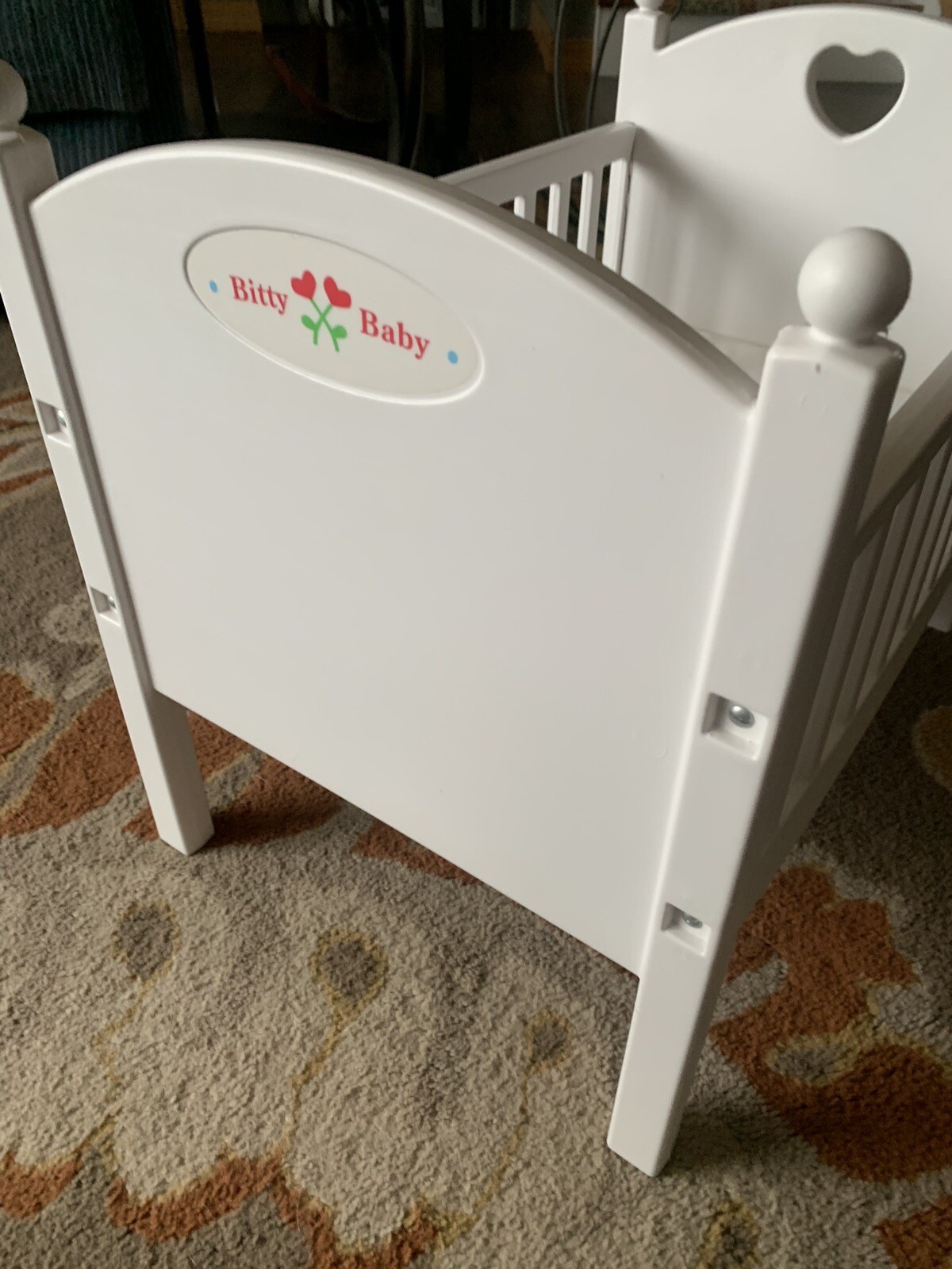 Vintage Pleasant Company American Girl Bitty Baby Doll Crib with