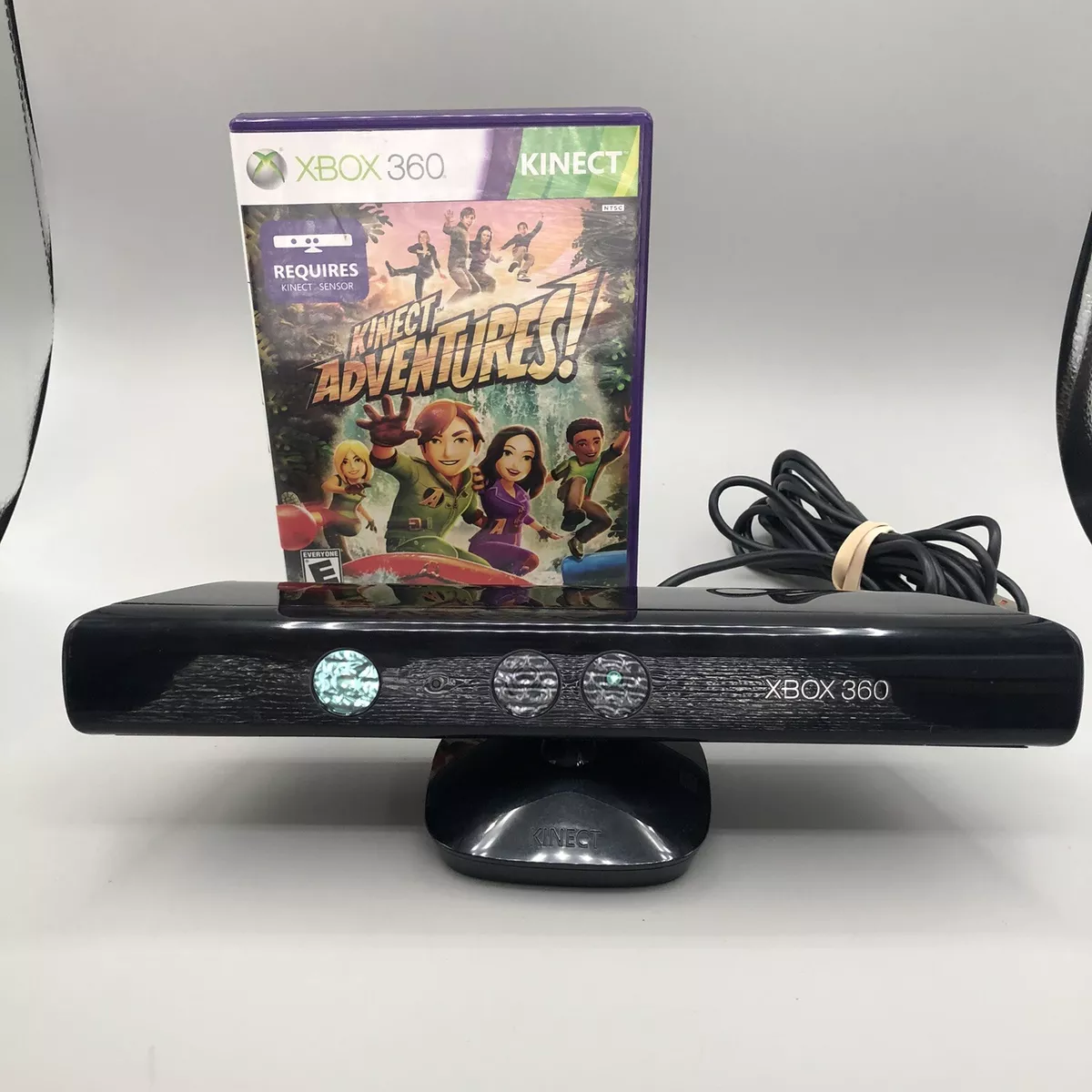 Microsoft Xbox 360 Kinect Sensor Bar With Kinect Adventures Game Tested &  Works