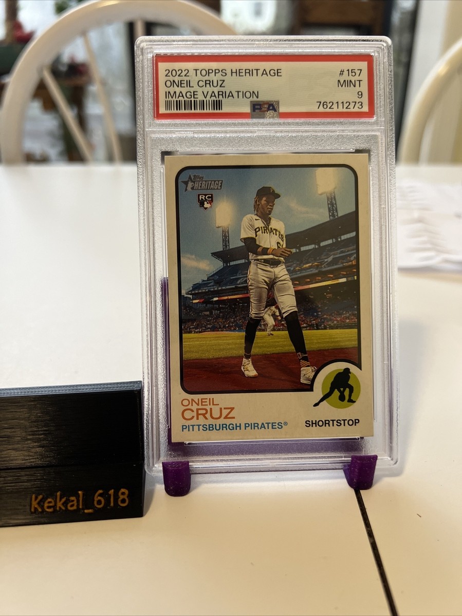 2022 Topps Heritage O'Neil Cruz RC PSA 9, Image Variation SP, No