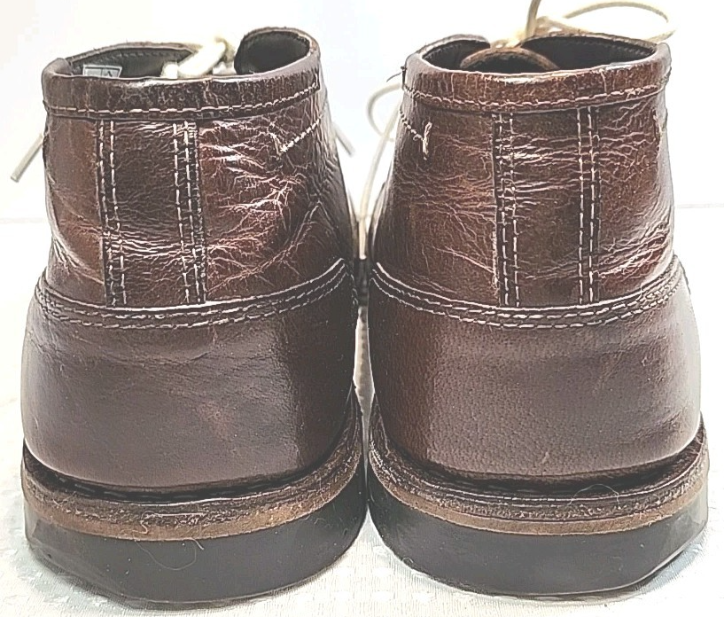 SAOLA Stivali derby chukka uomo 10 Steve Madden cognac marrone ivon legno eleganti invecchiati