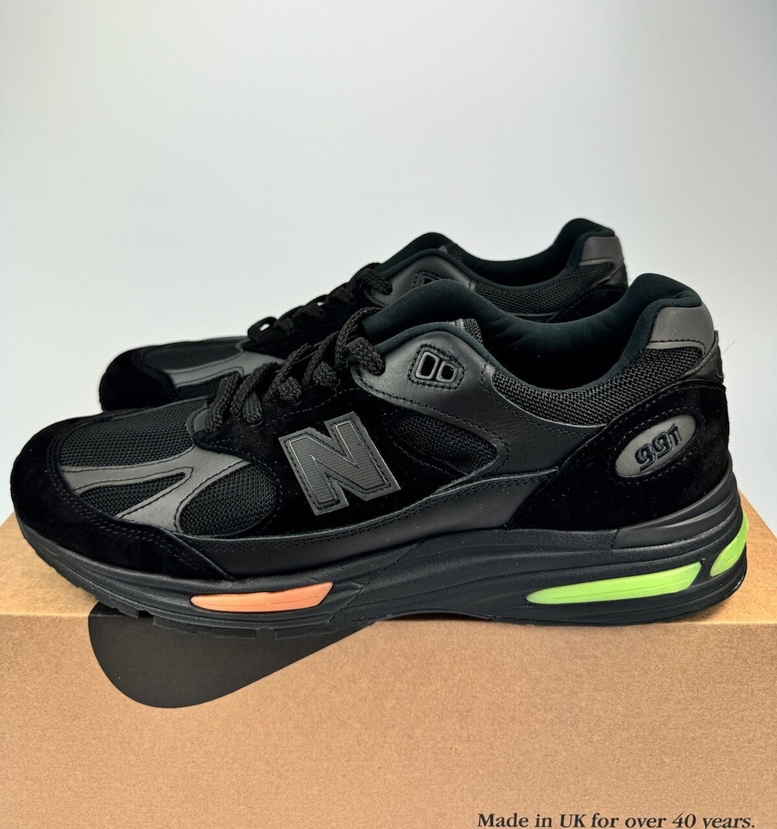 靴 New Balance 991V2 Triple Black 25.5 New Balance 991v2 