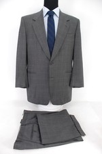 Canali Italy 2Btn Men s Suit Gray Check Wool 42L
