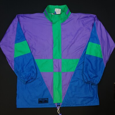 Trespass Mens Vintage Windbreaker Jacket RETRO Rain Tag M (FITS LIKE LARGE)