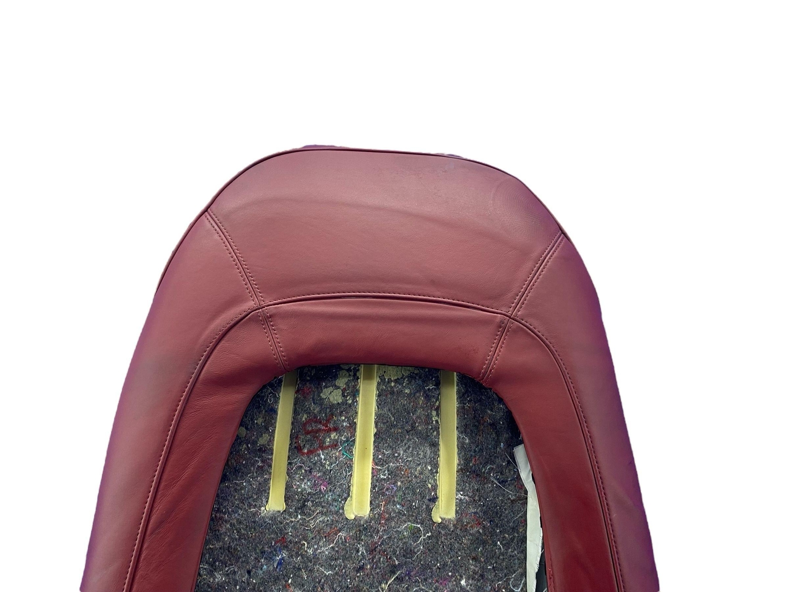 2011 2012 2013 AUDI R8 FRONT RIGHT UPPER SEAT CUSHION RED *WEAR*