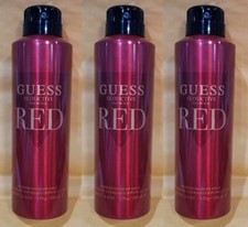 PACK OF 3 GUESS SEDUCTIVE HOMME RED for Men Deodorizing Body Spray 6.0 oz 226ml