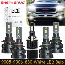 For GMC Sierra 1500HD 2500HD 3500 2001-02 LED Headlights Bulb Hi Lo Fog Light Z8