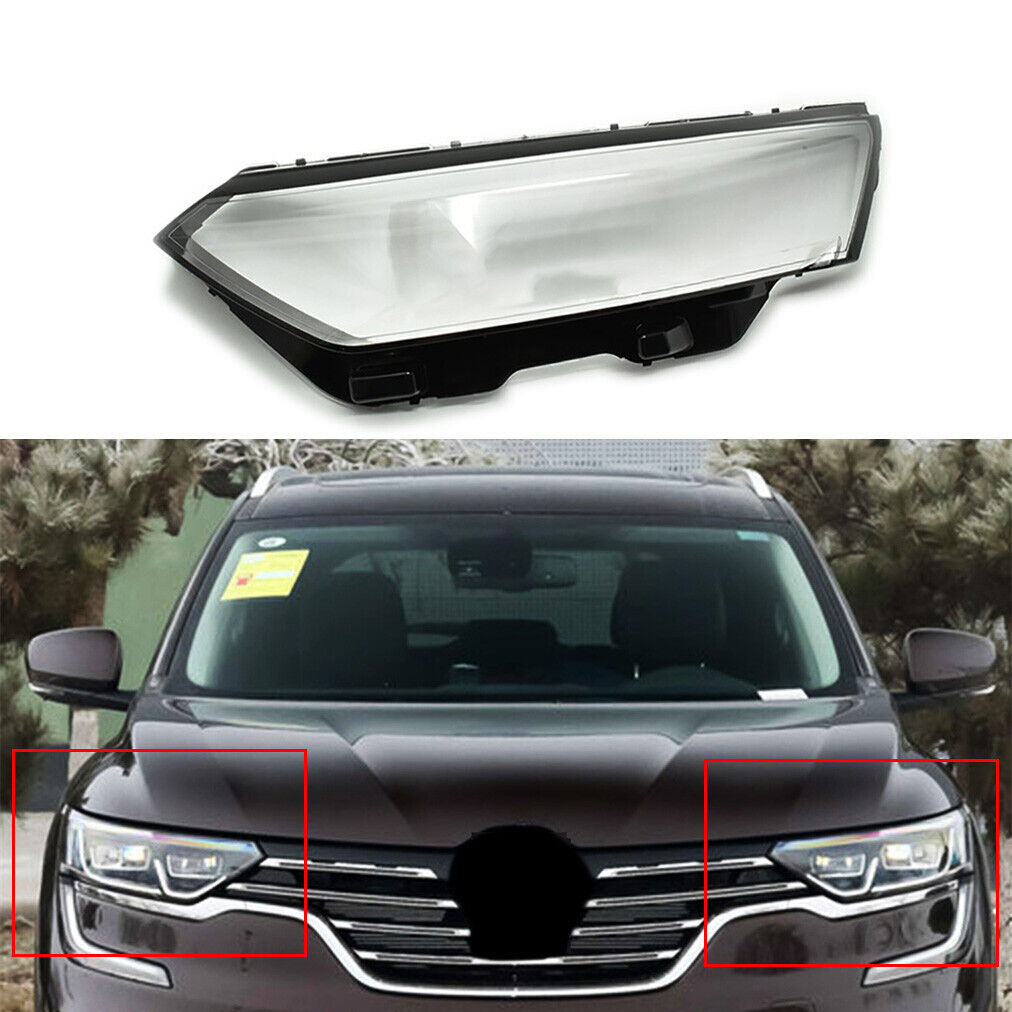 Fit Renault Koleos 16-17 Transparent Car Front Left Headlight Cover Shell Lens
