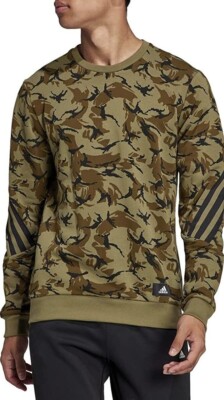 adidas Men's Sportswear Future Icons Camo Graphic HA5836 Sweatshirt Medium