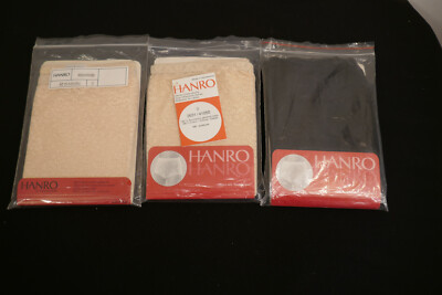 Hanro Slip Panty 3 St Spitze Gr. S Baumw OVP Damenslip schwarz + sunburn Vintage