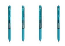 Paper Mate InkJoy Gel Pens Retractable Smooth 0.7mm Teal Blue 4/Pk Office School