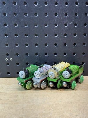 Thomas & Friends Wooden Railway Train Engine Lot Percy Styles 60 Year Jack Frost