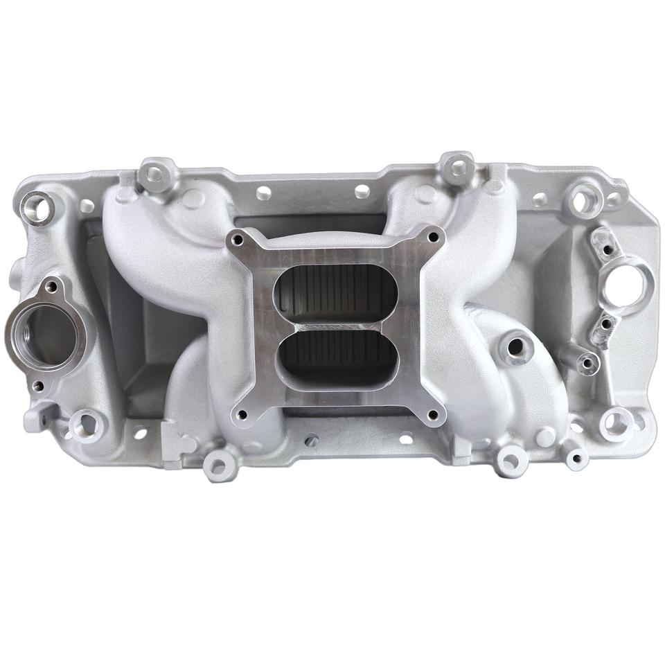 Cyclone Intake Engine Cyclone Big Block Chevy 454 Aluminum Dual Plane Intake Air Gap Satin ...