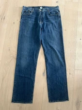 Lucky Brand Jeans Mens 40x37  Tall Long Bootleg Blue Vintage Denim USA