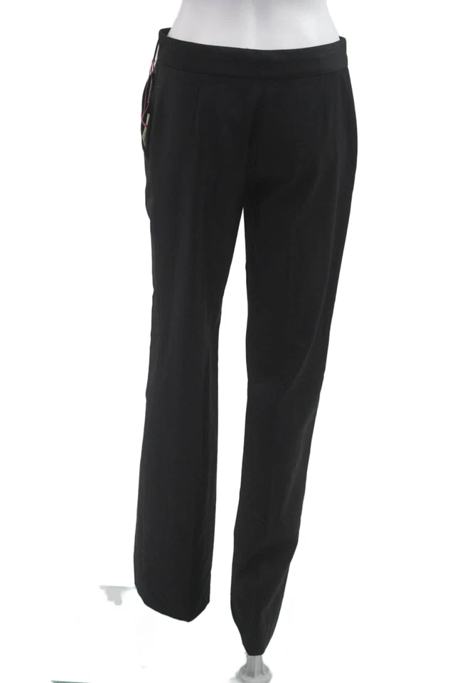 Pantalones de vestir para mujer Stella McCartney negros lana gancho ojo talla 38 Foto 3 de 4