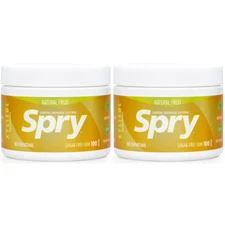 Spry Fresh Natural Xylitol Chewing Gum Dental Defense System - Aspartame-Free, S
