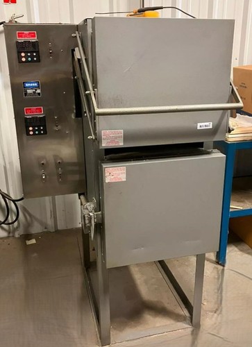 12"x12"x20" Cress C122012D/PM4 Duel Chamber Heat Treat/Draw Furnace
