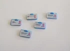 Playmobil (R5231) La POSTE - Lot of 5 Blue Letters Vintage White Labels
