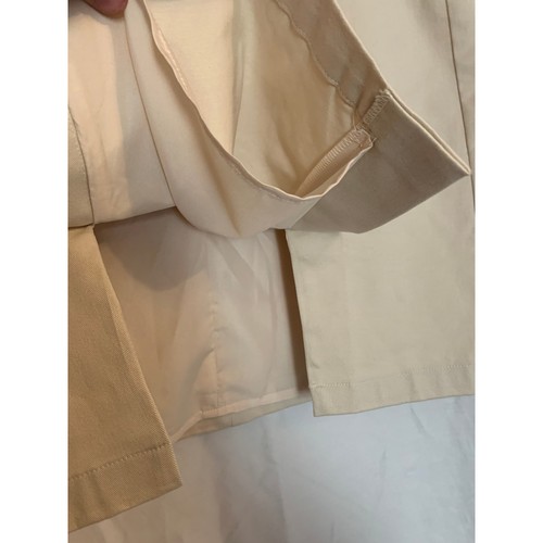 Loft NWT Beige Button Detail Women's Size 4 Knee Length Skirt Lined - Picture 4 of 6