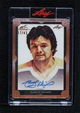 2021 Leaf Art of Hockey Portrait Bronze 17/45 Marcel Dionne #PA-MD1 Auto HOF 8q5