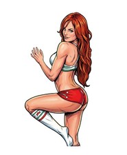 WWE Christy Hemme Wrestling Water Resistant Sticker WWF WCW AEW NXT TNA