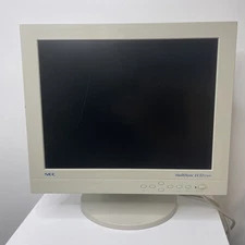 NEC MultiSync 4:3 LCD1530V Computer Monitor 15"  White Beige Tested
