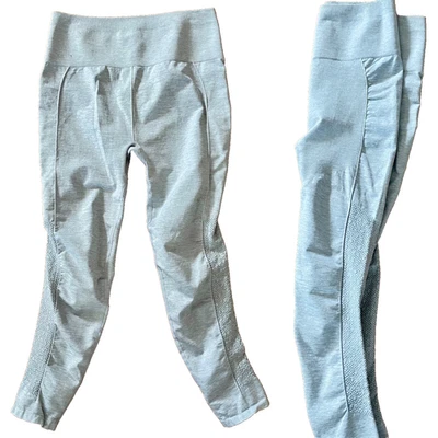 Fabletics Sync High-Waisted Perforated 7/8 Grey Leggings Size M - Image 1 of 4