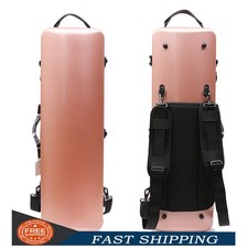 Carbon Fiber Violin Case 4/4 Violin Box with Music Sheet Bag Oblong Pink Case