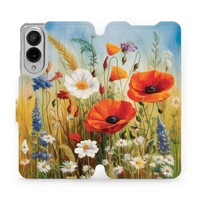 HandyhüLle Mit Klappe FüR Galaxy S25 Edge Mobiwear Case Cover Etui Wiesenblumen