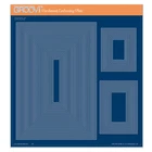 Clarity Stamps Groovi Parchment Embossing A4 Square Nested Rectangles & Panels