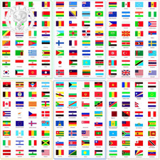 384 Pieces World Assorted Country Flag Stickers Country Decals Planner Travel Mi