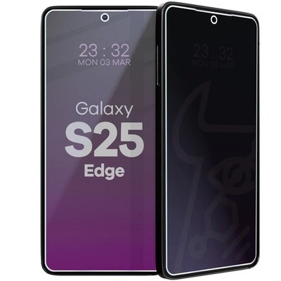Sichtschutzglas für Galaxy S25 Edge Bizon Blickschutz Schutzglas Hybridglas Glas