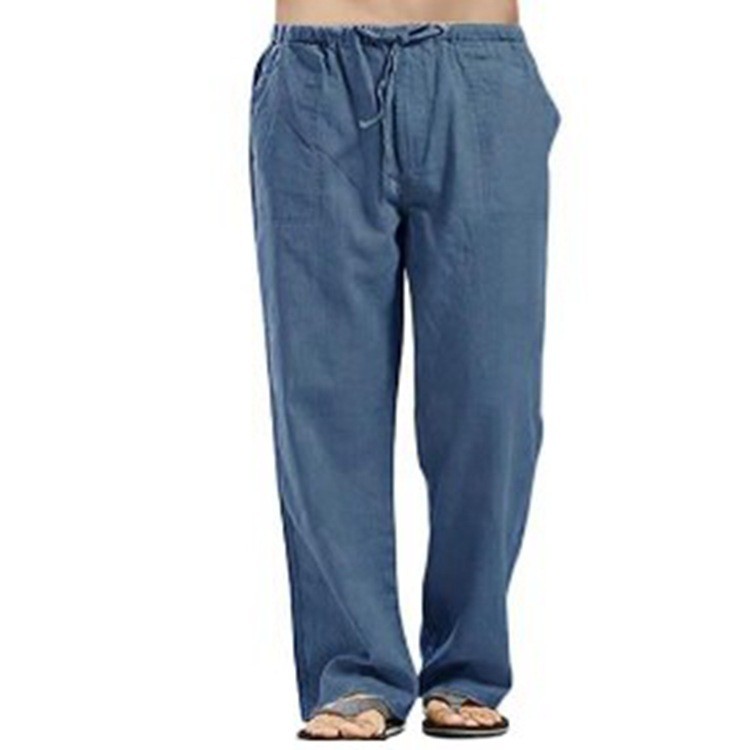 Linen casual pants Spring and Autumn men's cotton linen casual pants