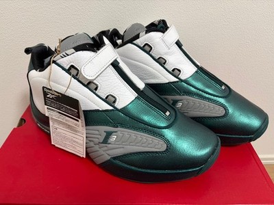 Reebok Answer 4 ''The Tunnel'' Men US 10 NBA Allen Iverson Shoes Metallic Green
