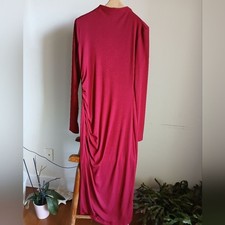 NWT Cider Dress Ruched Side Bodycon Red Size XL
