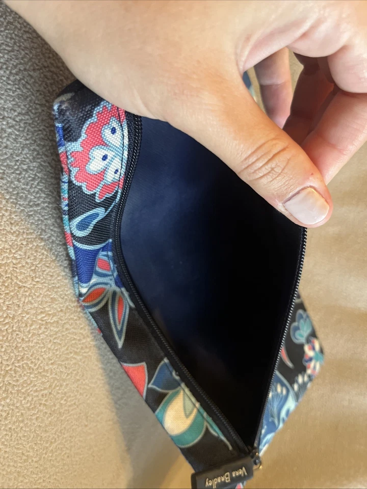 Vera Bradley Lighten Up Double Zip Pencil Pouch in Lotus Flower Swirl - Image 3 of 4