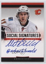 2013-14 Panini Titanium Social Signatures Mikael Backlund #SS-MB Auto 2a8