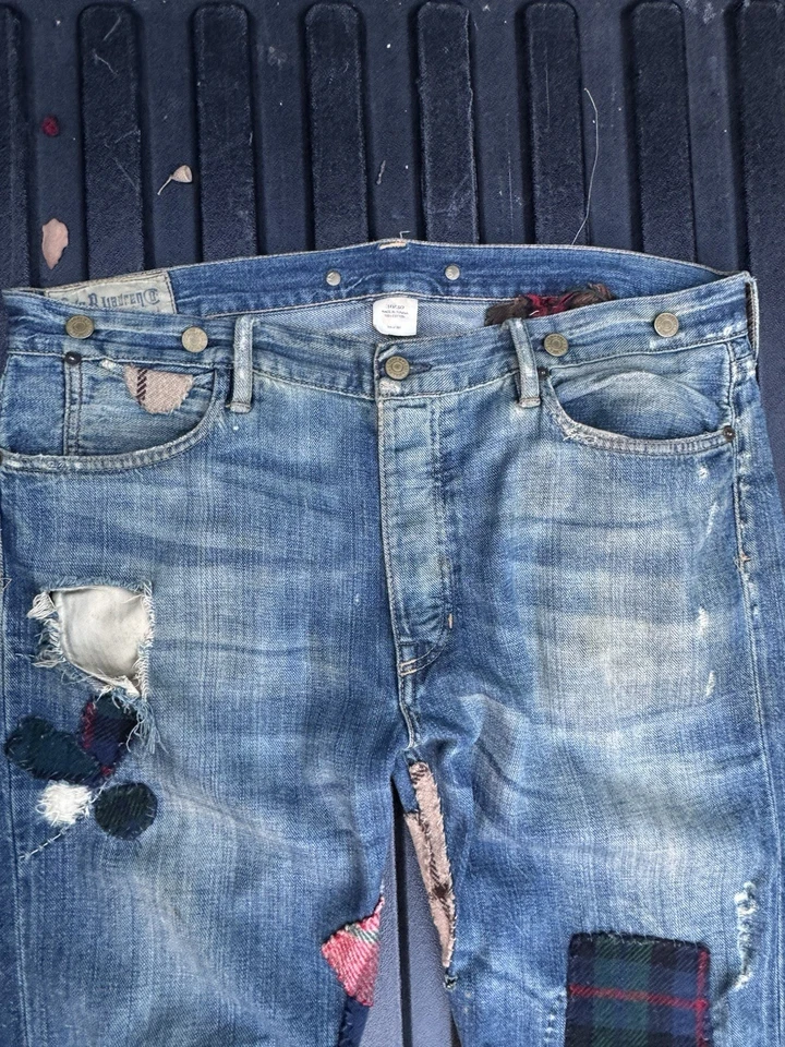 Jeans de mezclilla vintage Polo Ralph Patchwork 36x30 Ralph Lauren Foto 3 de 4
