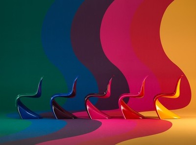 Vitra Panton Duo Chair Complete Set of 5 Limited Edition of 200