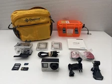 Go Pro Hero Silver Bundle With Case, Bag, Accessories - Tested