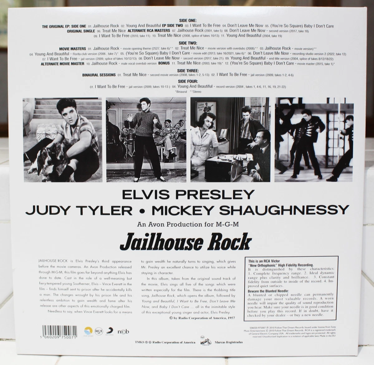Rare Elvis 2-LP - Jailhouse Rock - 180 gr.  Vinyl - RCA/BMG Follow That Dream Se