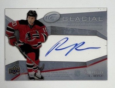 2008-09 Upper Deck Ice #GG-RP Rod Pelley Glacial Graphs Auto AR103