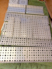 15 PC ALUM ORIGINAL BASE PLATES A.C. GILBERT ERECTOR SET WAR ERA