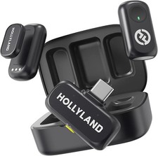 Hollyland LARK A1 Microfono Wireless per iPhone 15/16 e Android, Annullamento 3 Rumori